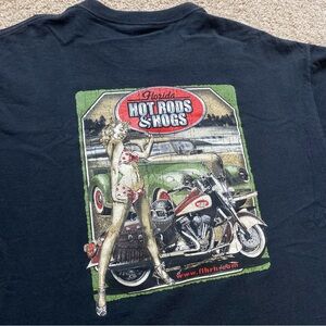 Florida Hot Rods & Hogs Motorcycle Pin Up Girl Shirt